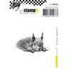 Squirrel - Surprise! - Carabelle Studio Cling Stamp Small 2"X2.75"