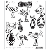 Cat Among Pigeons - Dyan Reaveley's Dylusions Cling Stamp Collections 8.5"X7"