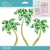 Palm Trees Bling Dimensional Stickers - Jolees