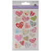 Heart - MultiCraft Glitter Soft-Touch Dimensional Stickers