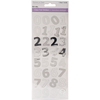 Numbers Silver - MultiCraft Clear Foil Stickers