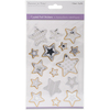 Stars Gold & Silver - MultiCraft Crystal Foil Stickers
