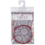 Large - TWIST Red Lace Interchangeable Cables 22"