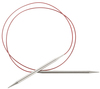 Size 0/2mm - Red Lace Stainless Steel Circular Knitting Needles 40"