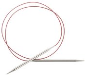 Size 1/2.25mm - Red Lace Stainless Steel Circular Knitting Needles 40"