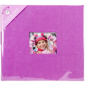 Pink - Colorbok Post Bound Glitter Album 12"X12"