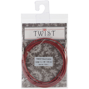 Large - TWIST Red Lace Interchangeable Cables 50"