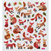 Fun With Foxes - Multicolored Stickers