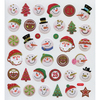 Snowmen & Santa - Multicolored Stickers