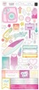 Summer Lights Cardstock Stickers - Pink Paislee