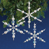 Sparkling Snowflakes Makes 3 - Holiday Beaded Ornament Kit