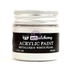 White Pearl Metallique Acrylic Paint - Art Alchemy - Prima