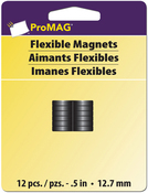 .5" 12/Pkg - ProMag Flexible Round Magnets