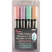 Pastel Yellow, Pink, Green & Blue - Bistro Chalk Marker Chisel Tip Set 4/Pkg