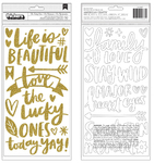 Gold Glitter Thickers - Hustle & Heart - Amy Tangerine