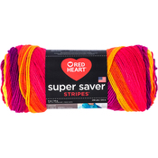 Fruity Stripe - Red Heart Super Saver Yarn