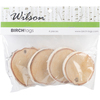 Natural White Birch Tags 4/Pkg - Wilsons