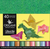 Iridescent 40 Sheets - Origami Paper Pack