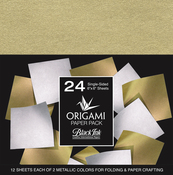 Metallic Mulberry 24 Sheets - Origami Paper Pack