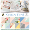 Country Floral, 12 W/Silver Foil - DCWV Paper Stack Double-Sided 12"X12" 36/Pkg