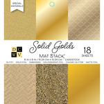 Golds W/Specialty Finishes - DCWV Cardstock Stack 6"X6" 18/Pkg