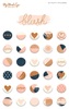 Blush Puffy Stickers - My Minds Eye