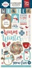 A Perfect Winter Chipboard Stickers - Echo Park