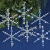 Blue Snowflakes - Nostalgic Christmas Beaded Crystal Ornament Kit