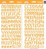 Tangerine Abigail Alpha Stickers - Doodlebug