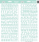 Mint Abigail Alpha Stickers - Doodlebug