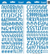 Blue Jean Abigail Alpha Stickers - Doodlebug
