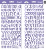 Lilac Abigail Alpha Stickers - Doodlebug