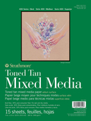 Strathmore Toned Mixed Media Paper - Toned Tan 9"X12"