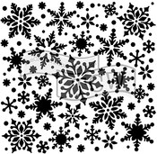 Snowflakes - Crafter's Workshop Template 6"X6"