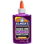 Elmer's Washable Goes On Purple/Dries Clear School Glue
