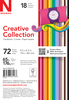 18 Bold & Vivid Colors - Creative Collection Cardstock Starter Pack 4.5"X6.5" 72/Pkg