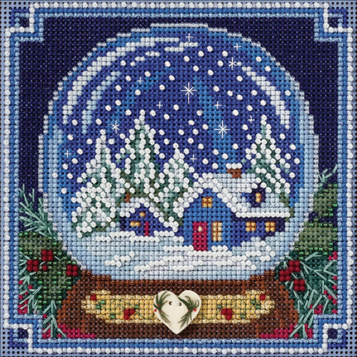 5x5 18 Count - Jim Shore Reindeer Counted Cross Stitch Kit - Mill Hill