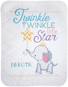 34"X43" - Twinkle Twinkle Little Star Stamped Cross Stitch Kit