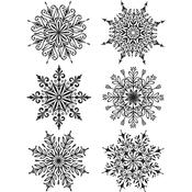 Swirly Snowflakes Tim Holtz Cling Stamps