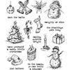 Tattered Christmas Tim Holtz Cling Stamps