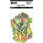 Colored Animals Dylusions Creative Dyary Die Cuts