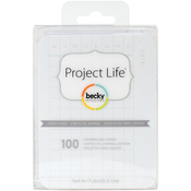Ledger - Project Life 3"X4" Cards 100/Pkg