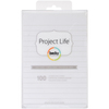 Lined - Project Life 4"X6" Cards 100/Pkg