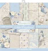 New England, 10 Designs/1 Each - Stamperia Double-Sided Paper Pad 12"X12" 10/Pkg