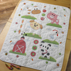 Farm Animals Crib Cover Stamped Cross Stitch Kit