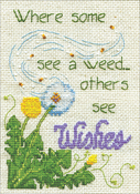 5"X7" 14 Count - Dandelion Wishes Counted Cross Stitch Kit