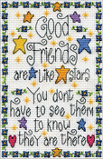 5"X7" 14 Count - Good Friends Counted Cross Stitch Kit