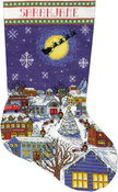 17" Long 14 Count - Christmas Eve Stocking Counted Cross Stitch Kit