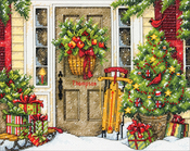 10"X8" 14 Count - Home For The Holiday Counted Cross Stitch Kit