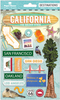 Travel California - Paper House 2-D Stickers 7.5"x4.5"